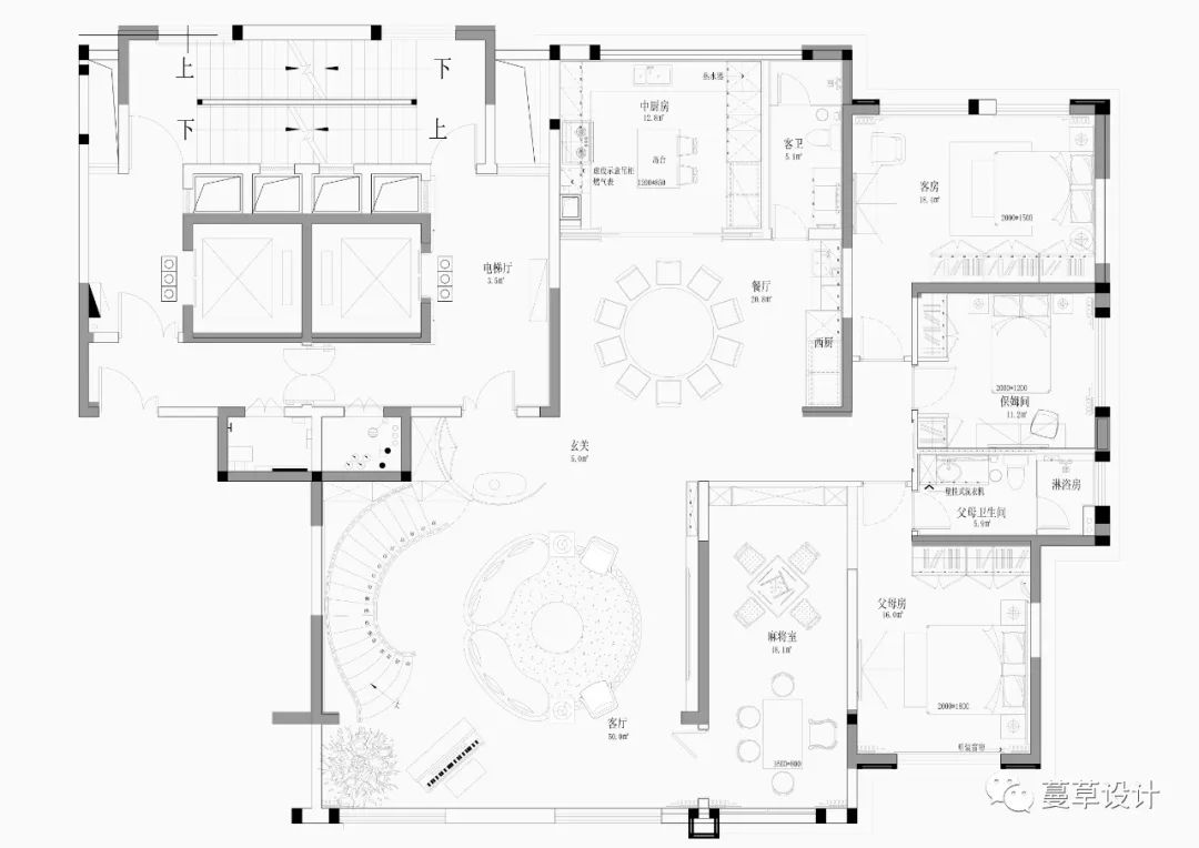 十堰百强世纪城顶层复式设计丨中国十堰丨MCD Design 蔓草设计-78