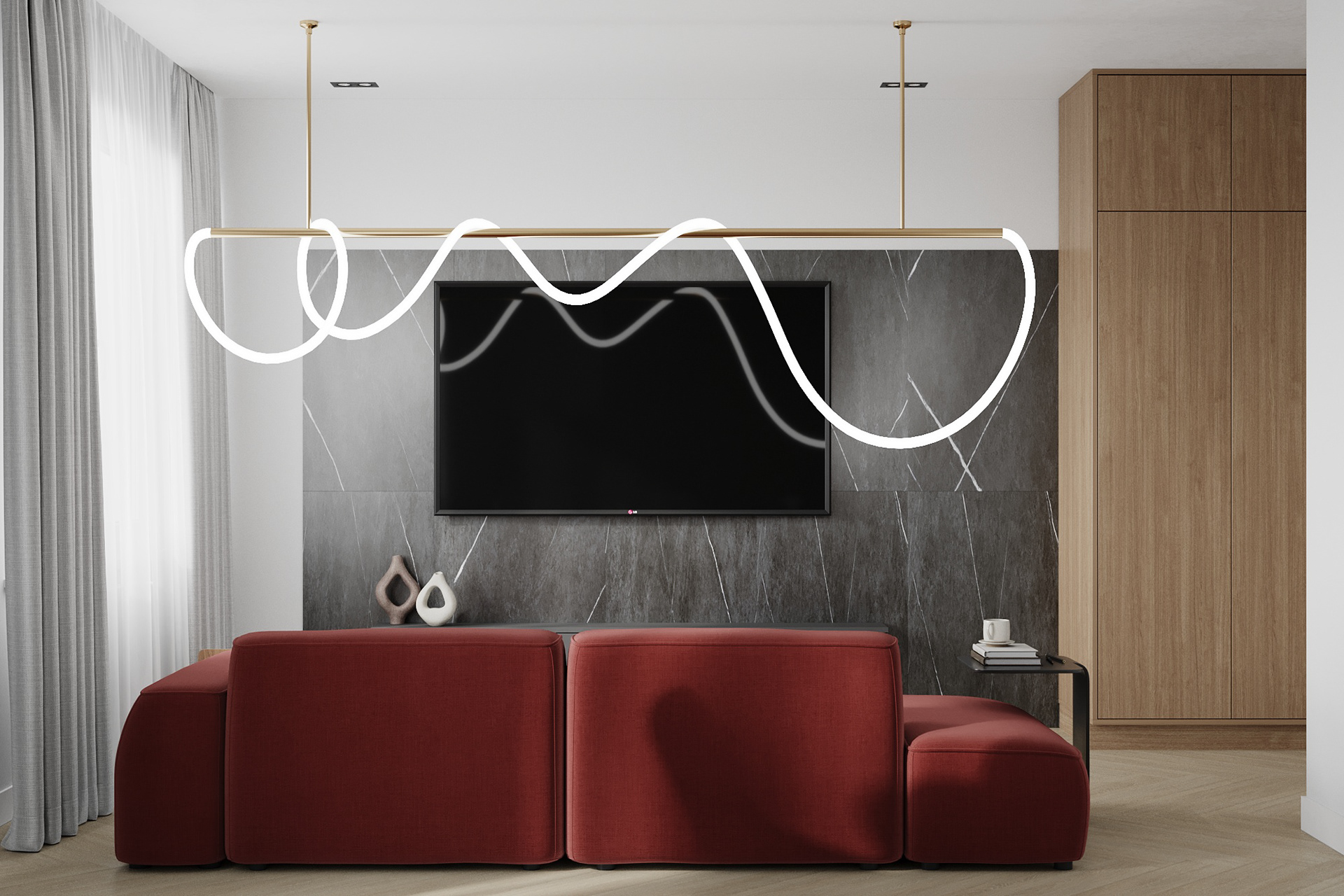 Bright apartment - 3D visualization | Interior design-10