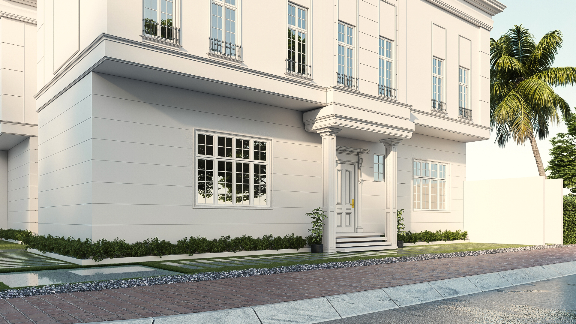 Quick neo-classic villa design #13-1