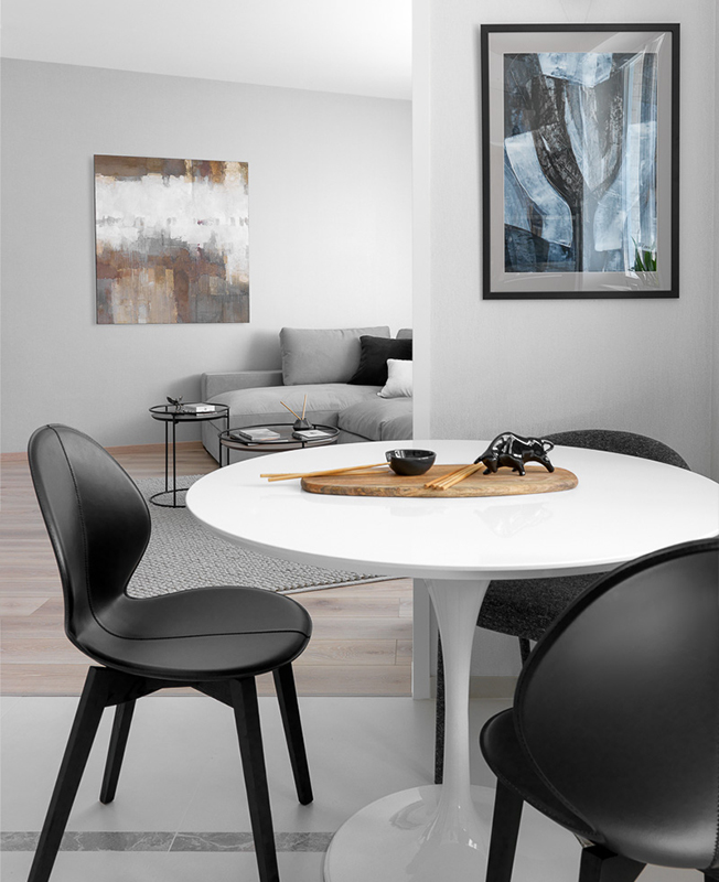 莫斯科北欧风公寓 | 极简白色小户型设计-11