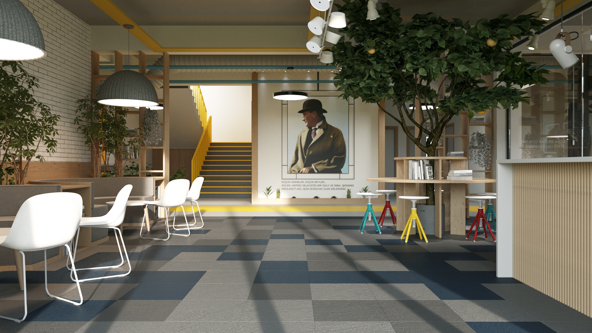 ESKİŞEHİR BİLNET 学校室内概念设计项目-23