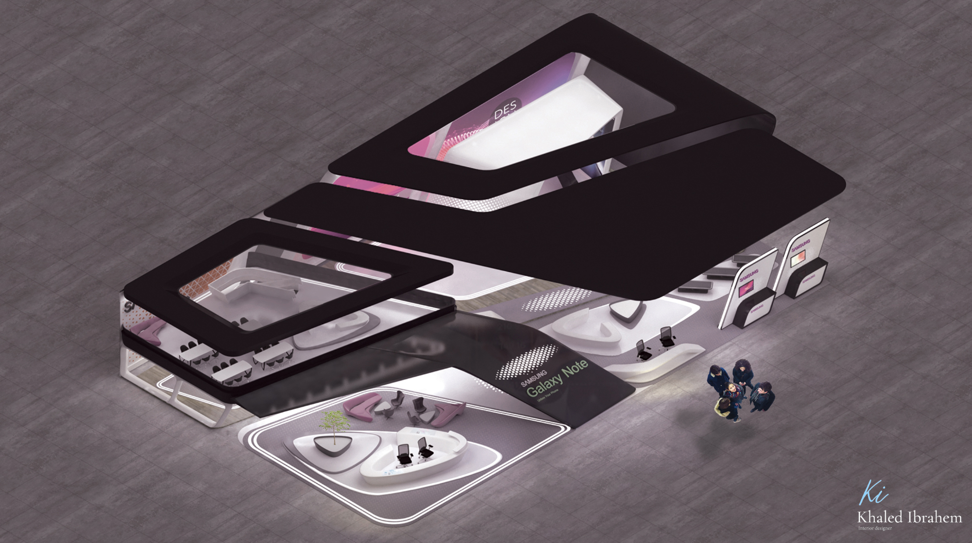 三星展览展台设计丨KHALED IBRAHEIM-17