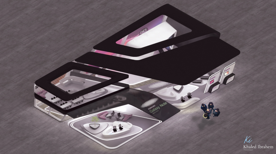 三星展览展台设计丨KHALED IBRAHEIM-17