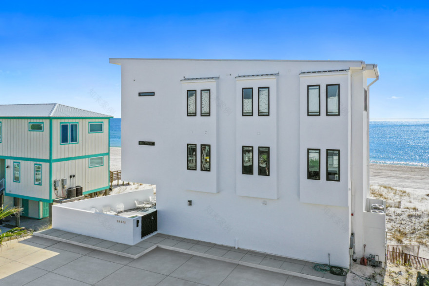 Cross Lane现代海滨住宅丨美国阿拉巴马丨Bob Chatham Custom Home Design-27