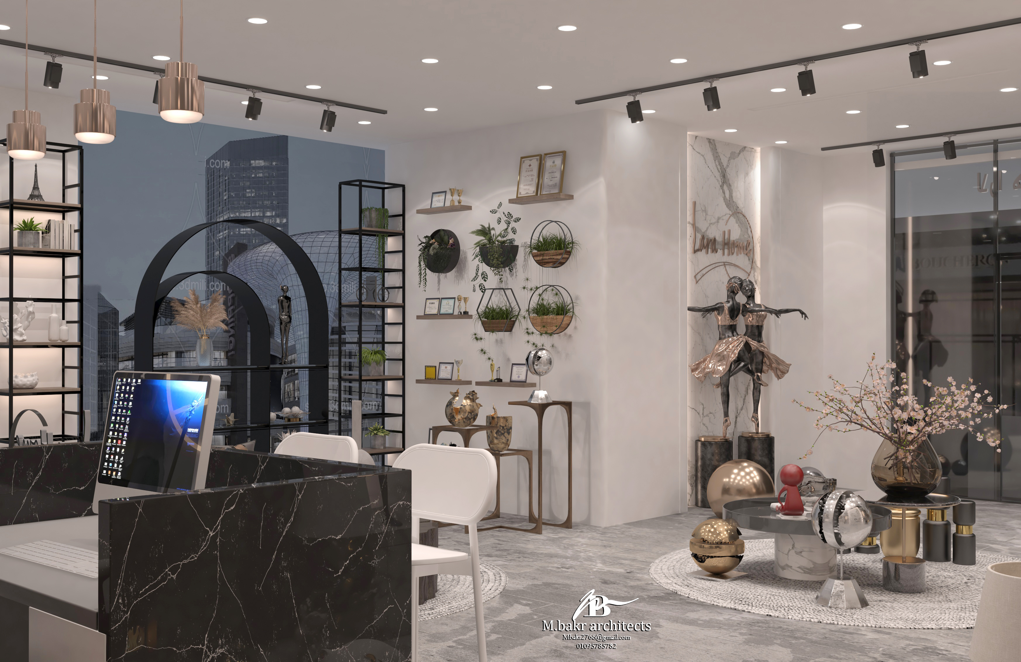 沙特阿拉伯古董装饰品店室内设计-1