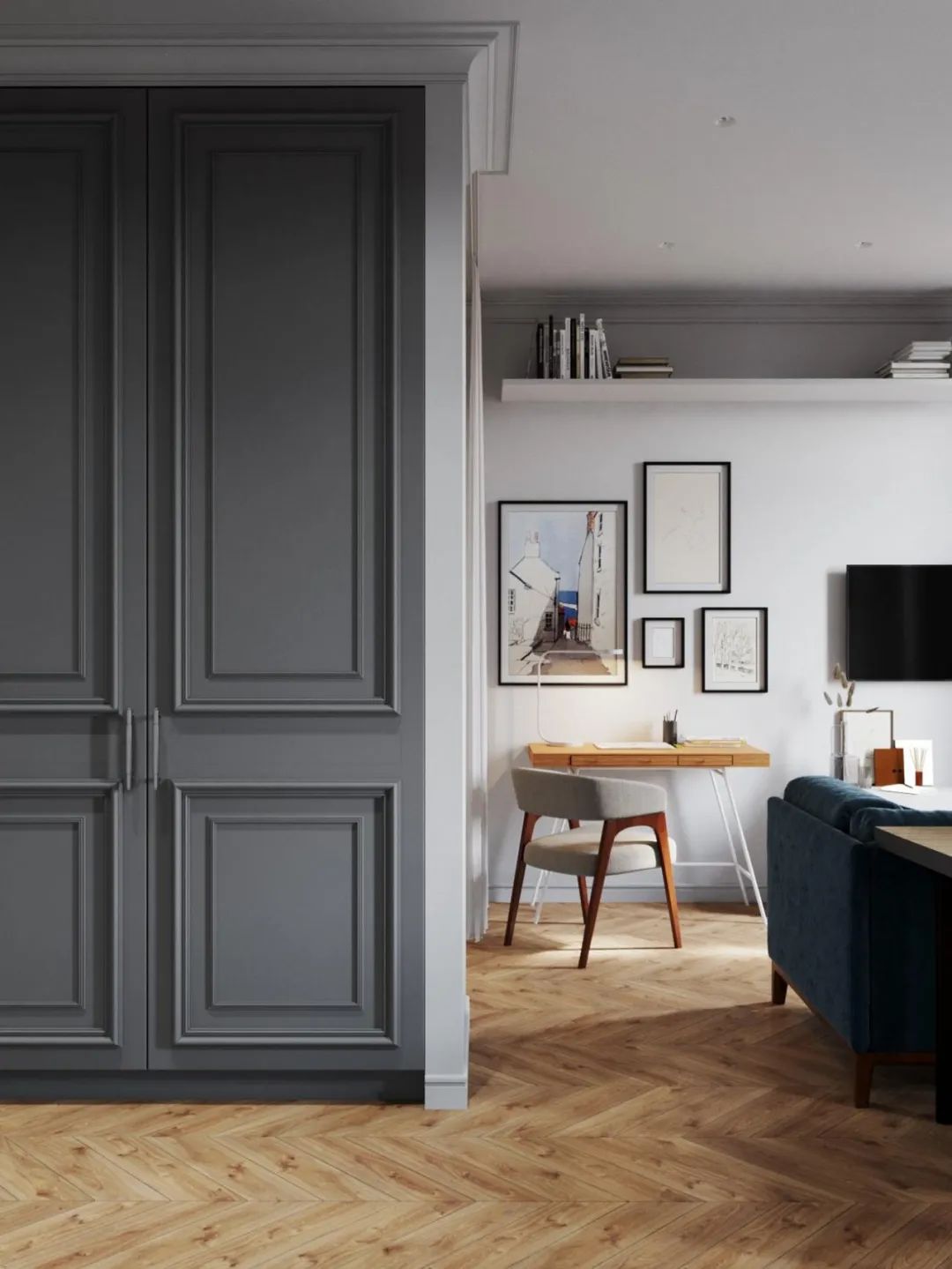 33㎡小宅设计丨Mary Sinelnikova-11