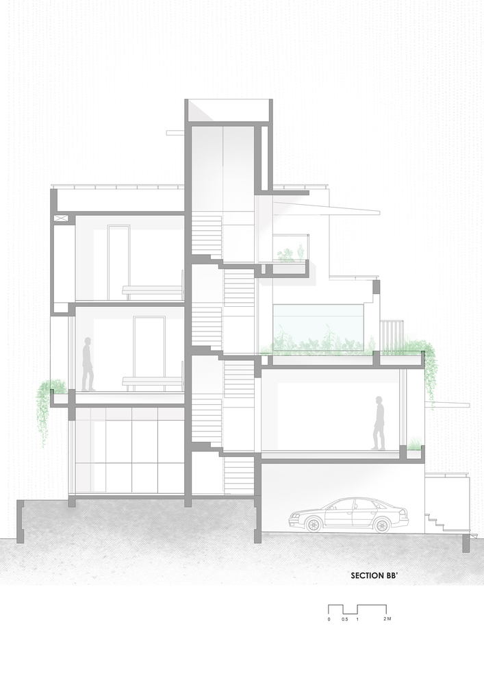 白色漂白之家 | 印度 Parvat Patiya 地区的现代简约住宅设计-43