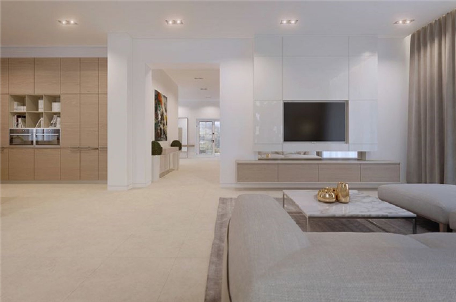 乌克兰现代大地色系风公寓-2