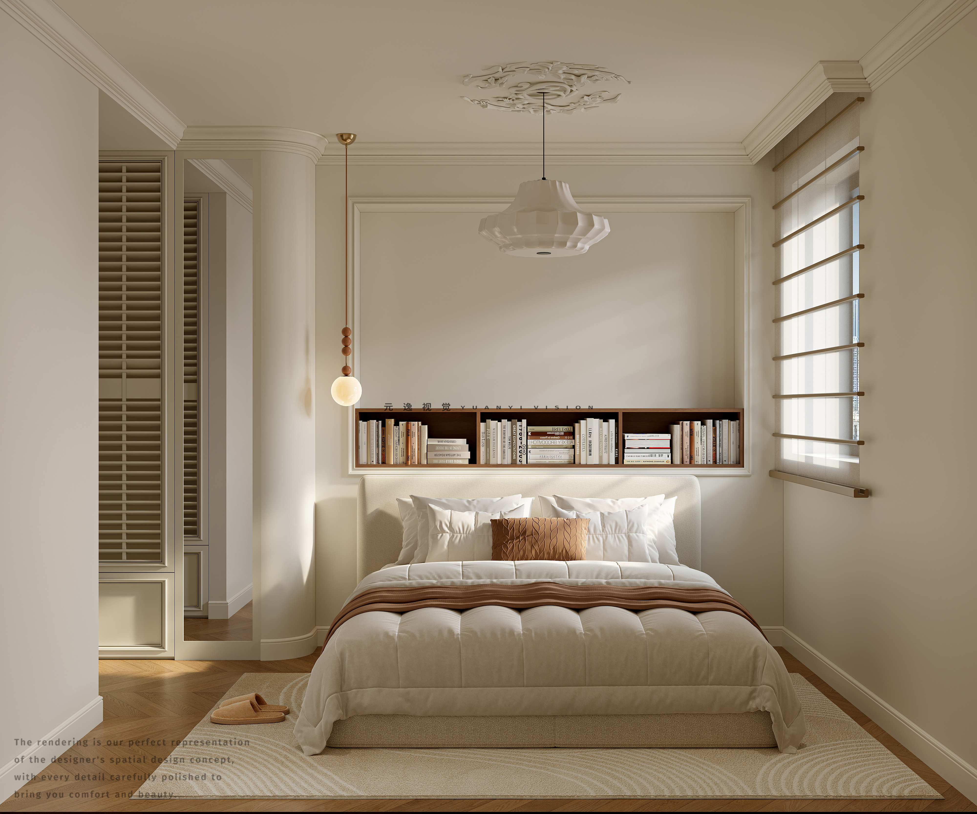 解构法式美学 · 住宅全案设计个人效果图表现-7