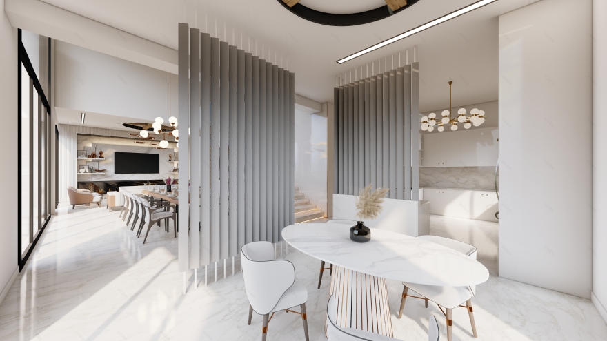 VillaRose 圆形书架设计-12