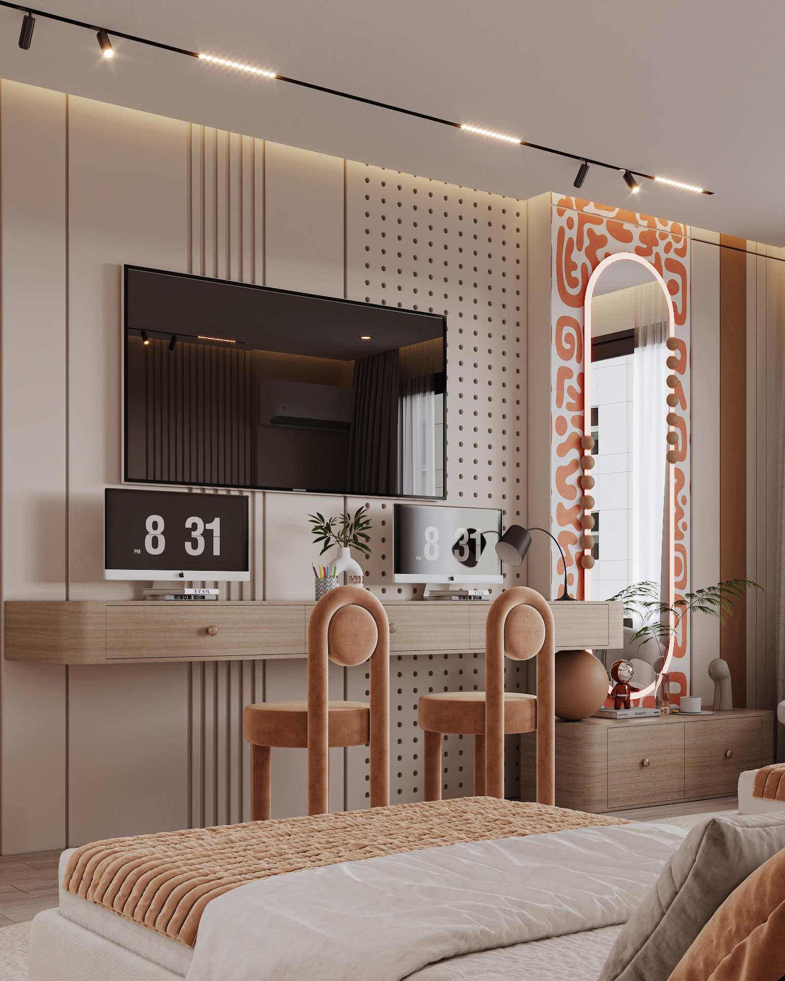 Soft Luxury Kids Bedroom | Modern Minimal Interior-12