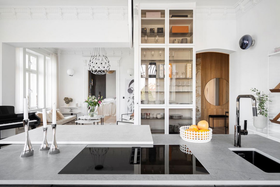 斯德哥尔摩独特公寓 | 黑白装饰的视觉冲击-9