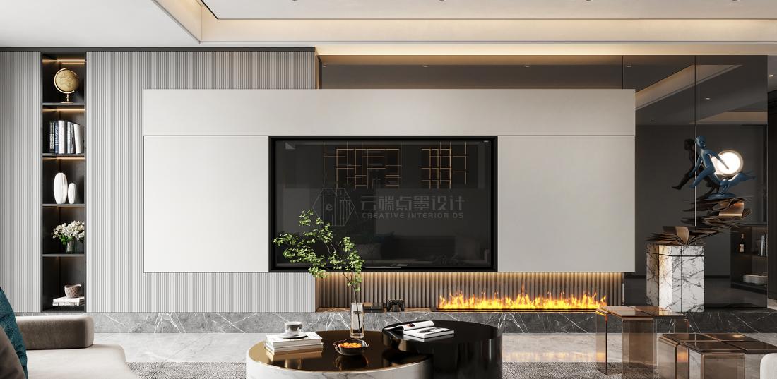 无界 光与影的交错 · 优雅家居空间设计丨云端点墨设计-3