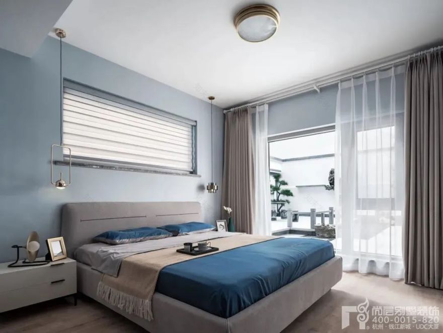 宁静雅致新中式风温馨居所丨中国杭州丨尚层别墅装饰-46