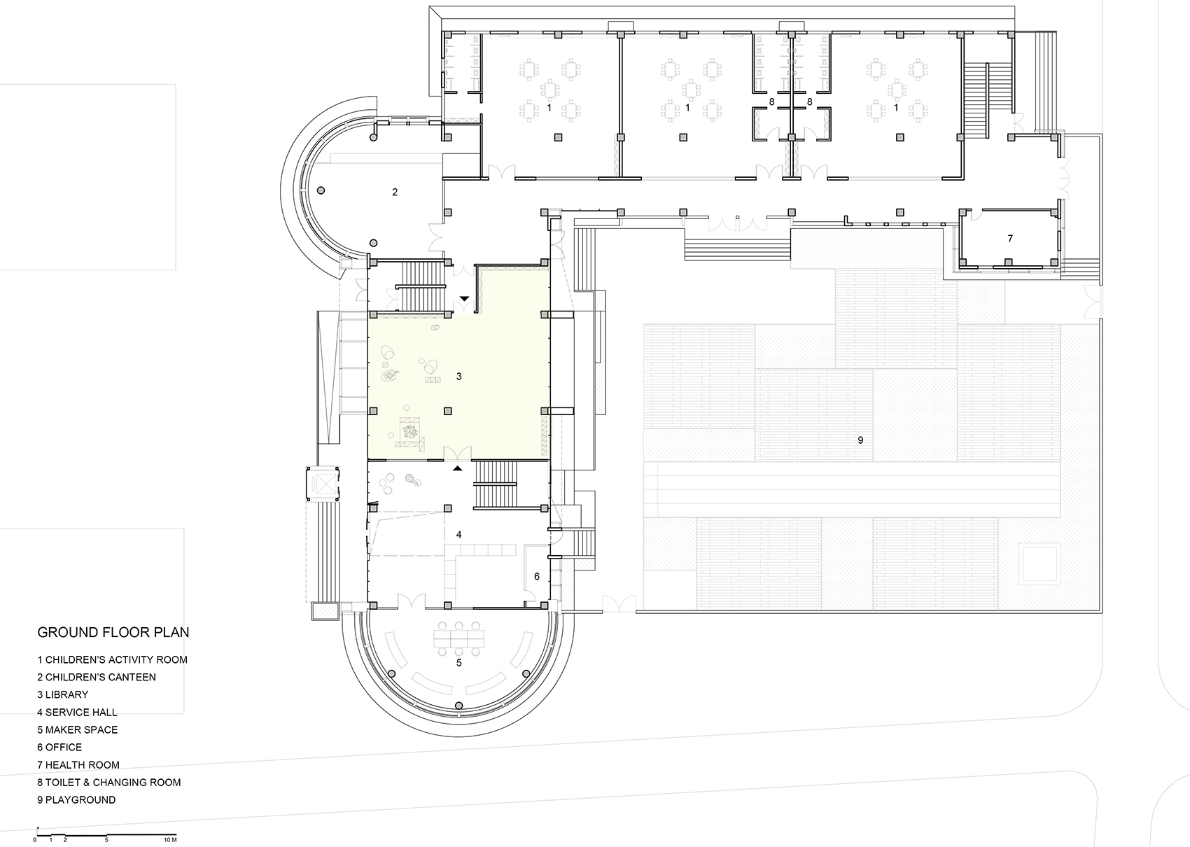 鹤壁清华园老幼一体社区中心改造设计,河南 / 一树建筑工作室-44