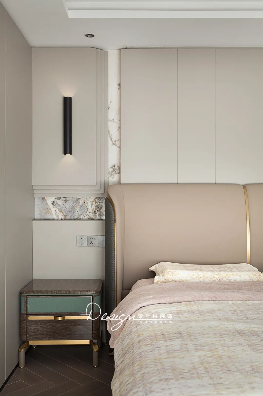 300㎡木质与石材奏响现代风的自然和弦丨紫苹果全案设计-49