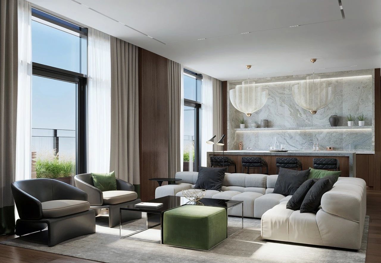 欧式别墅室内设计丨俄罗斯莫斯科-57