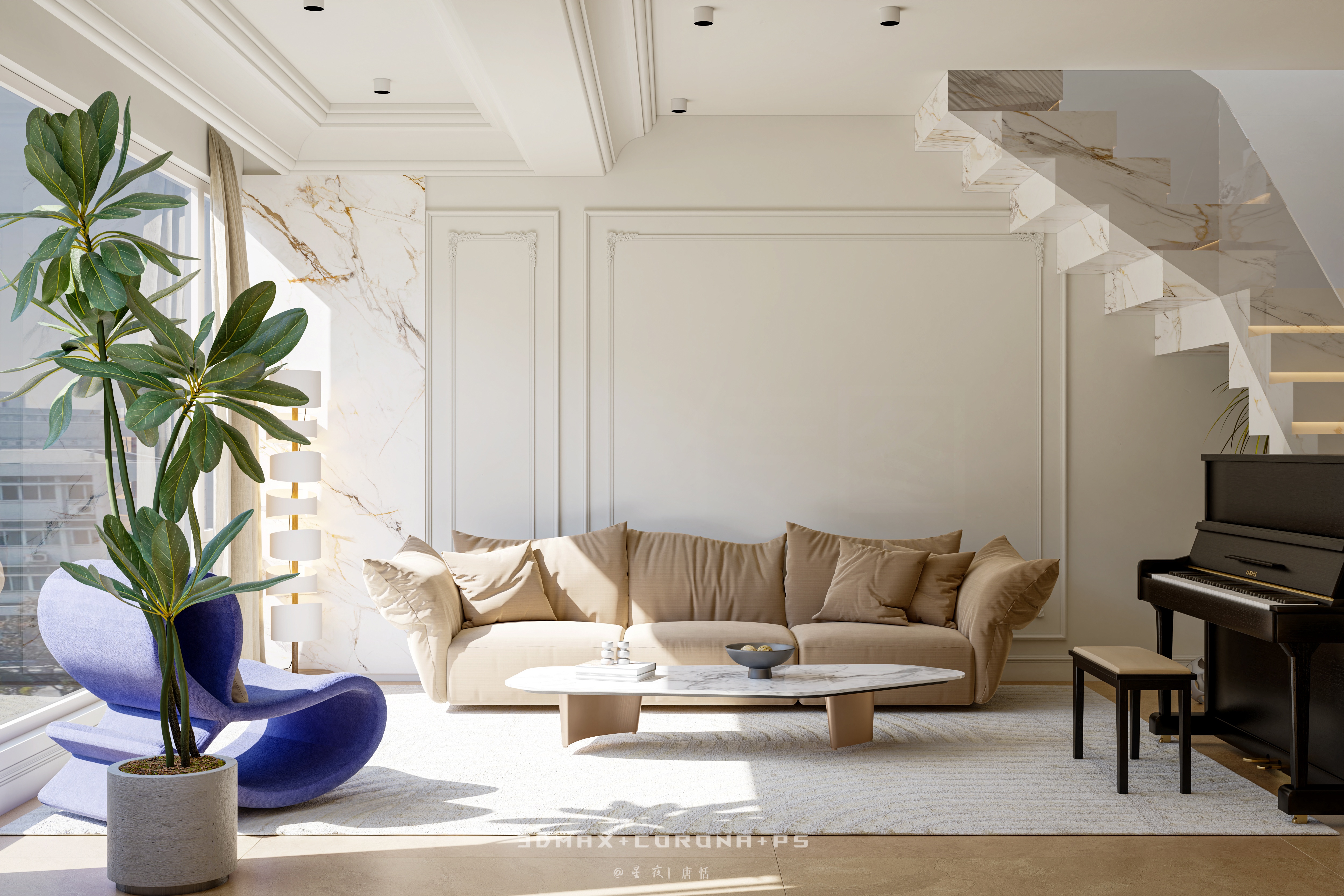 南法暖阳入宅 法式风家装效果图・温柔质感-5