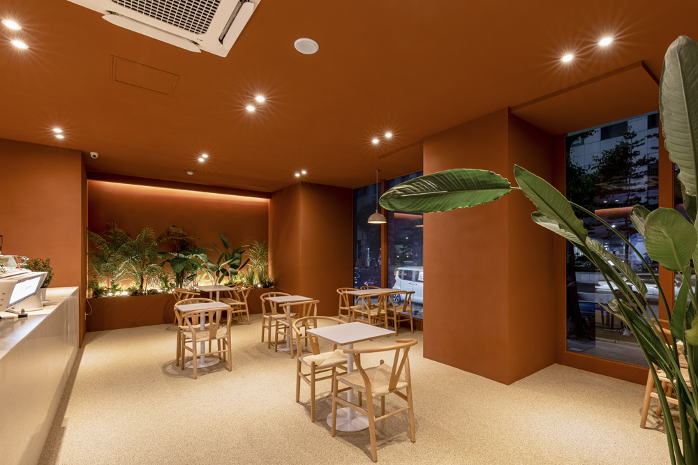 红色顿悟 | 22 平米极简咖啡厅设计-7