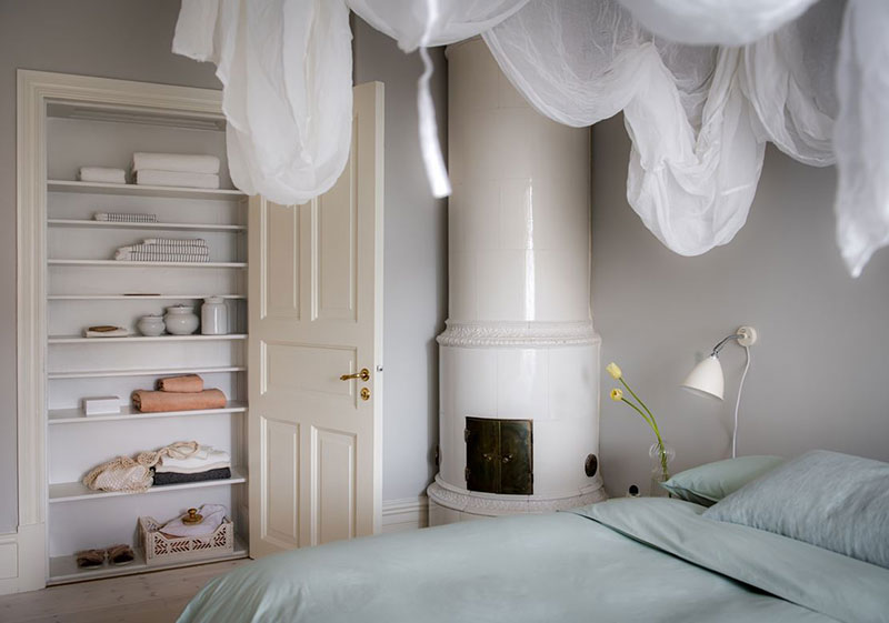 柔美恬静 | 哥德堡淡雅粉色调公寓设计-22