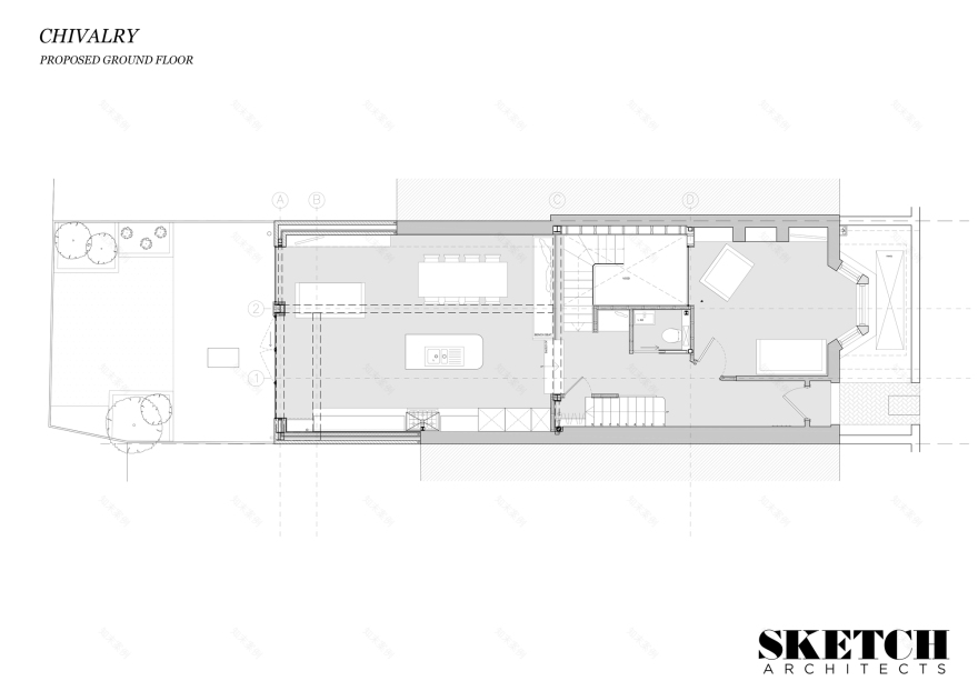 伦敦旧房翻新,明亮通透的亲子空间-2