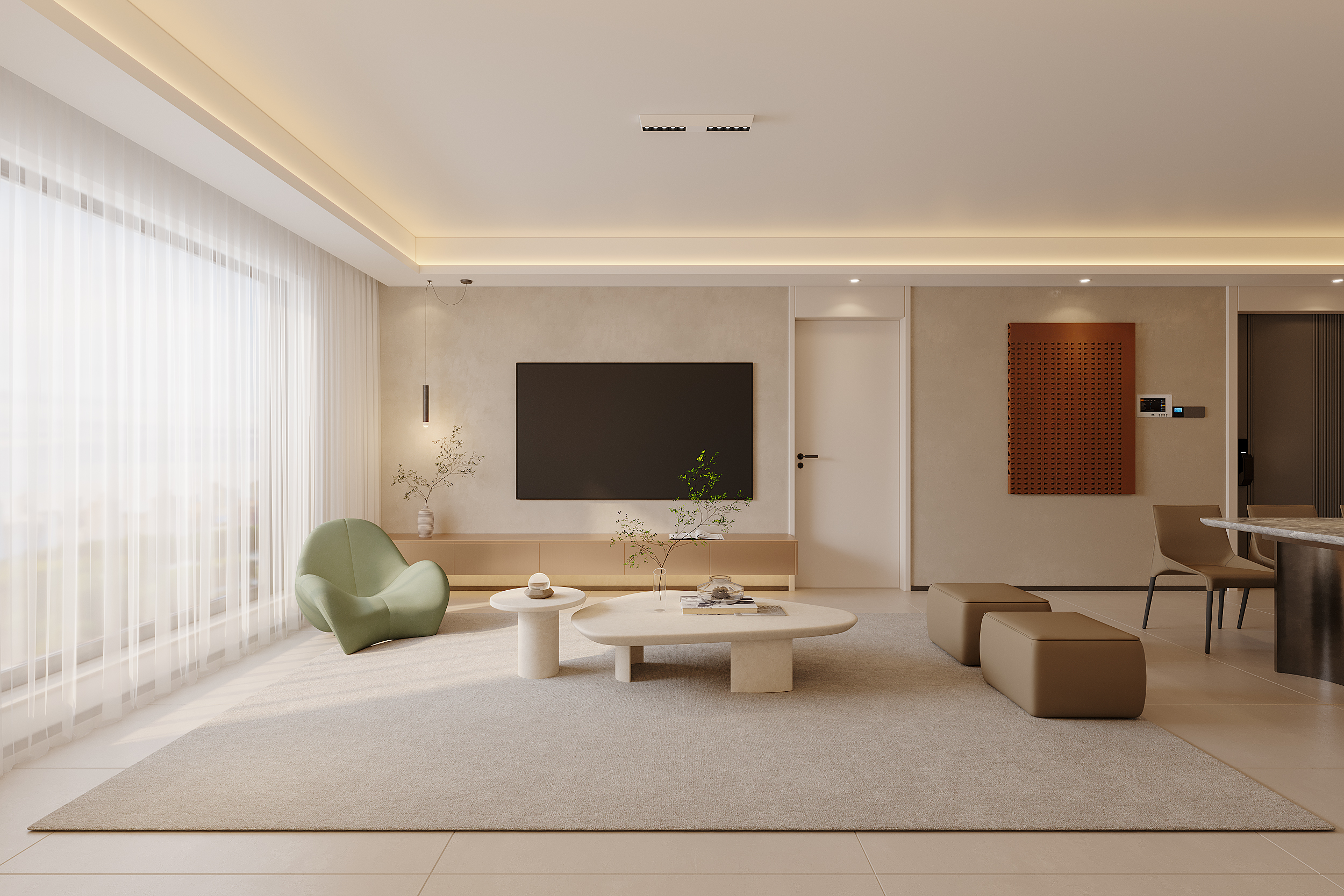 悠闲地下午来一杯卡布奇诺现代-4