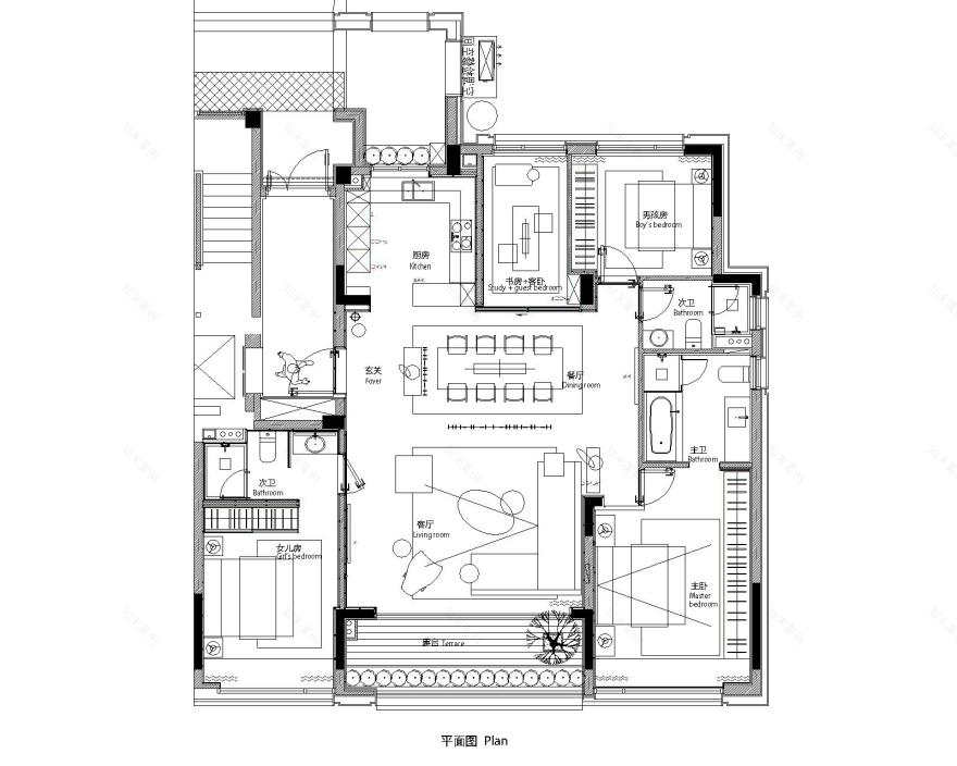 Greentown · Magnificent Residence Show Flat | QIRAN DESIGN GROUP-52