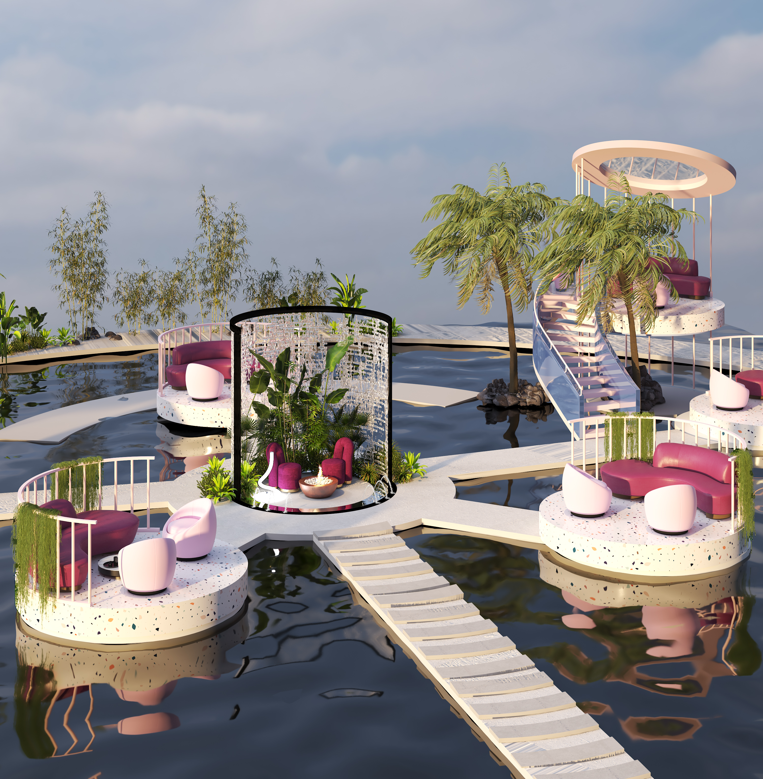 Flori 海滩度假村丨埃及丨美术学院装饰系室内建筑专业-34