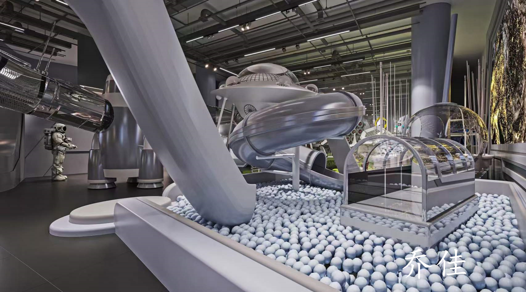 高科技游乐园高大上的感觉 ​#科技游乐场#工装设计-5