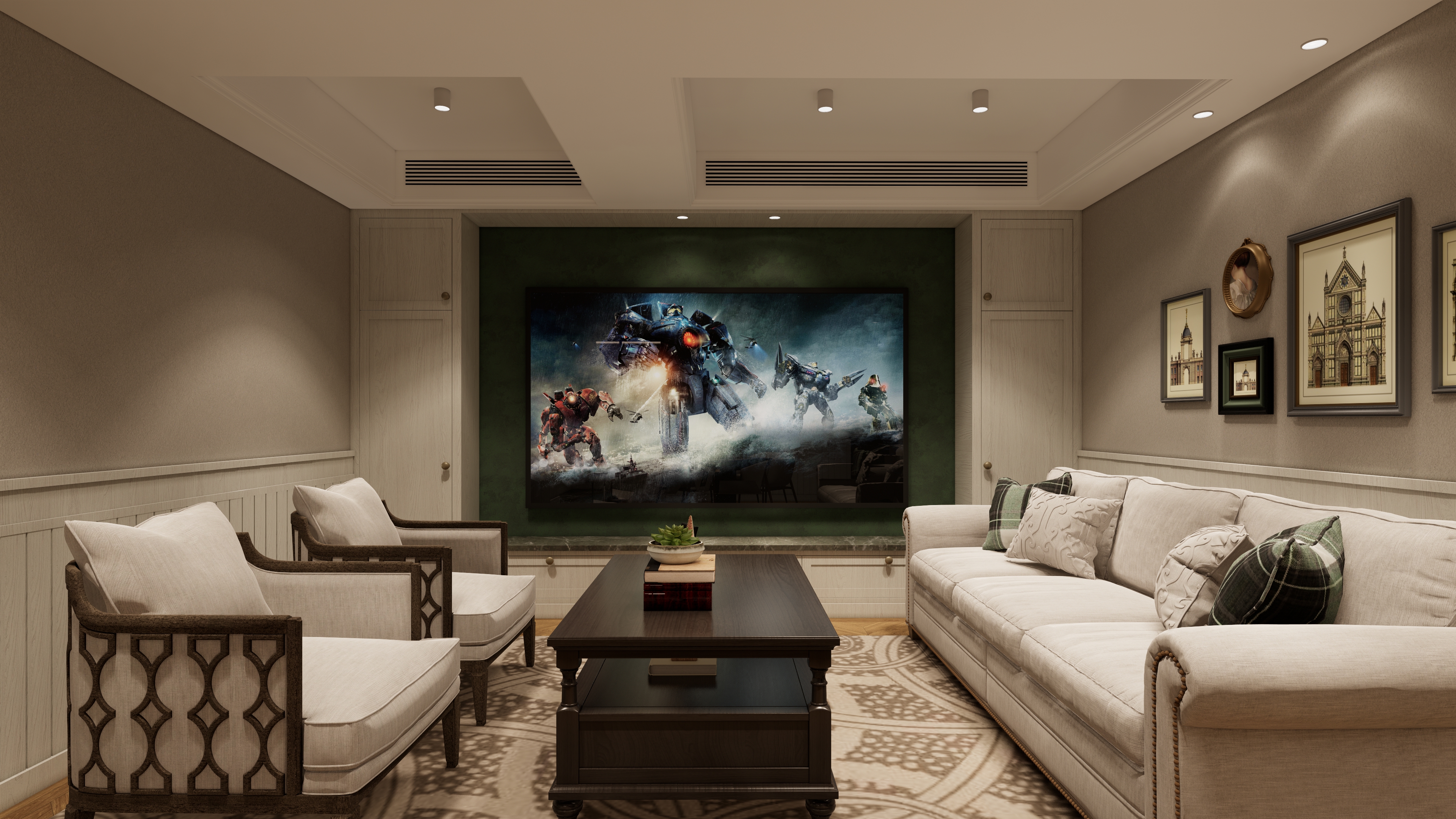 现代美式别墅设计作品丨中国扬州丨南京云间万象空间设计-33