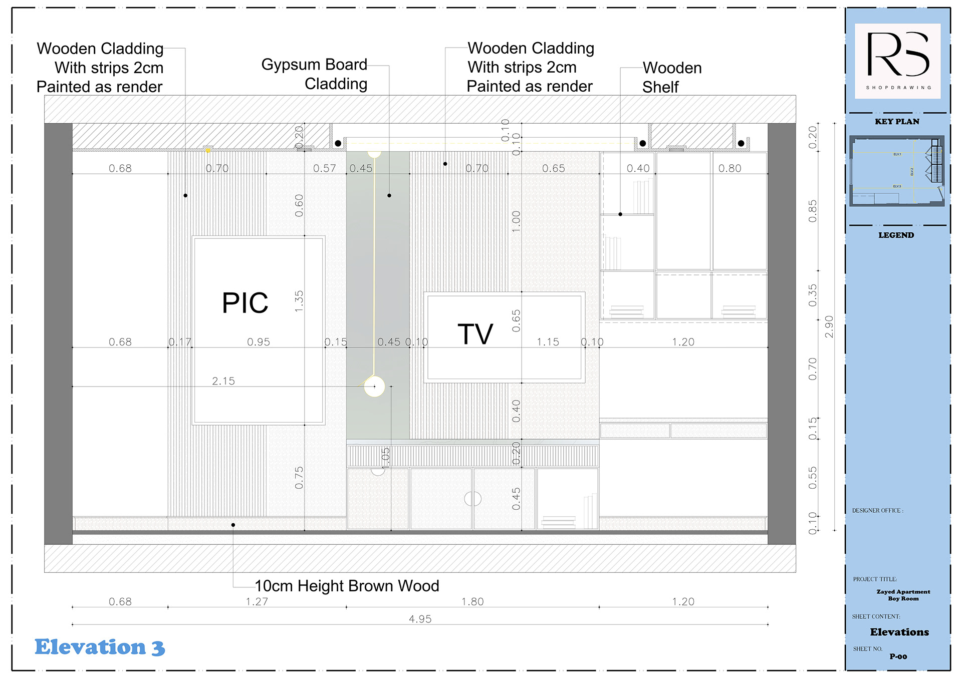 Shop Drawing For Boy & Girl Room-9