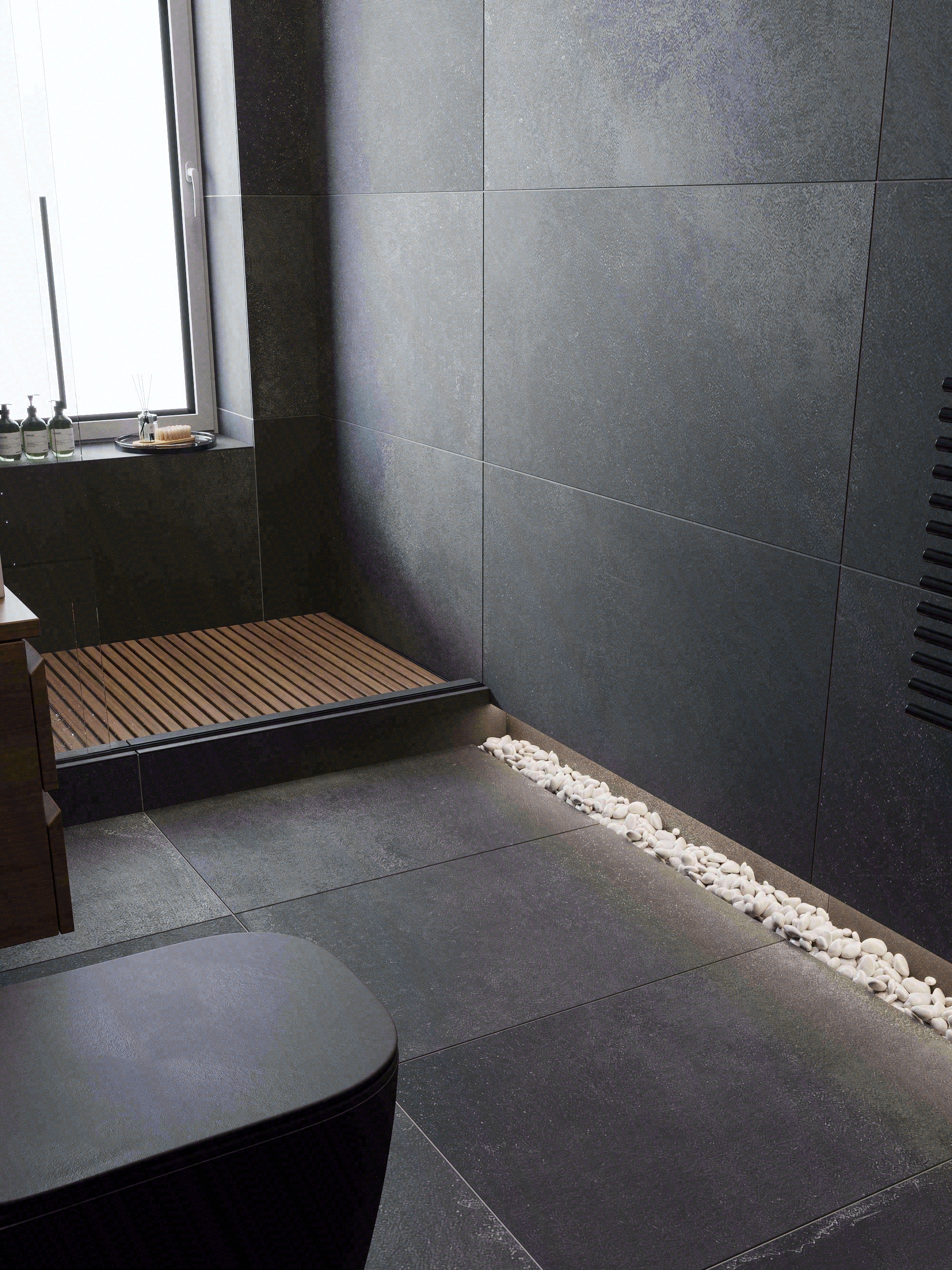 Ванная комната с окном-0