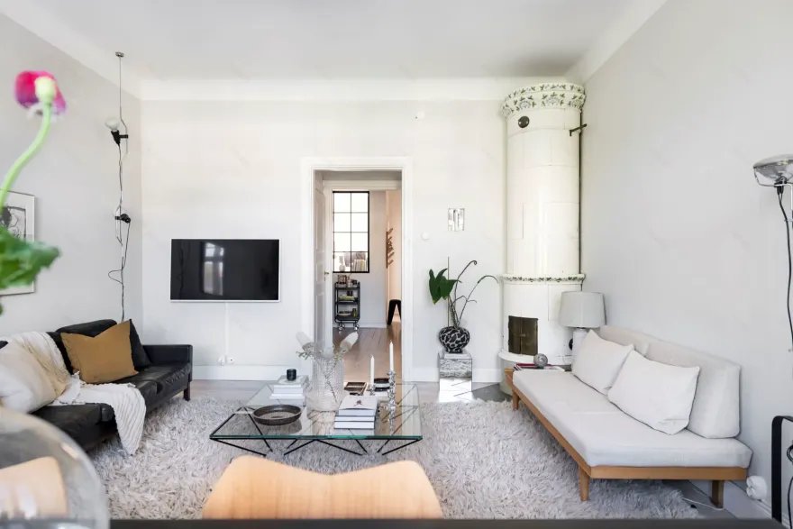 瑞典 69m2 复古两居,尽显设计大师经典之作-4