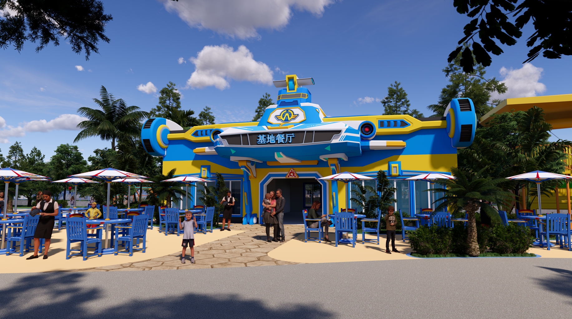 超级飞侠主题乐园概念设计建模-3