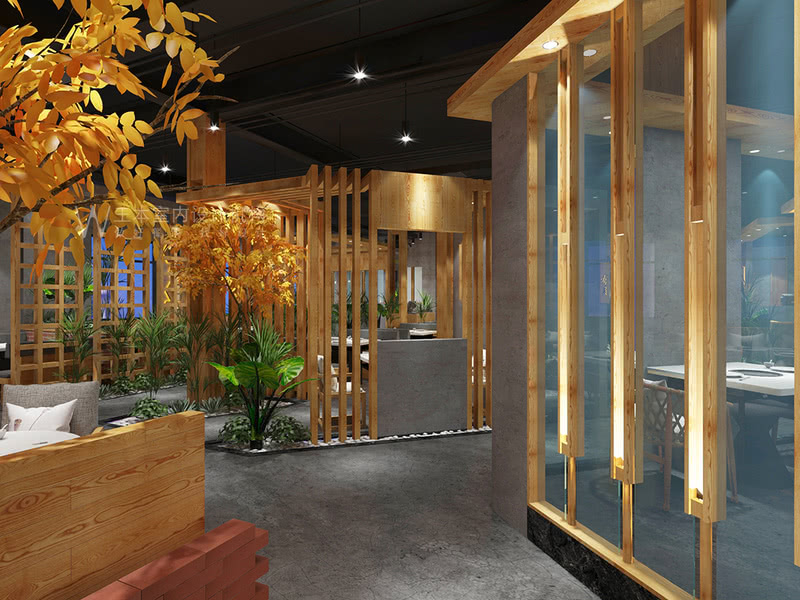 库尔勒围炉小院海鲜火锅店设计案例丨中国新疆丨万中设计王本餐饮空间设计机构-15