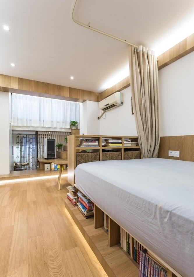 37㎡小户型魔法改造 | 卧室、客厅、书房、餐厅一应俱全-59