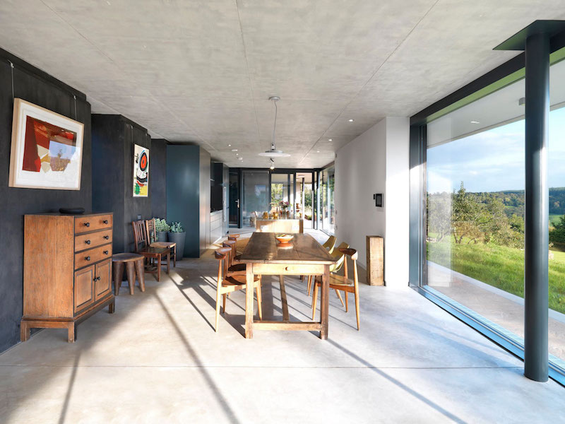 Sunken House With A Courtyard Built Into The Hillside-12