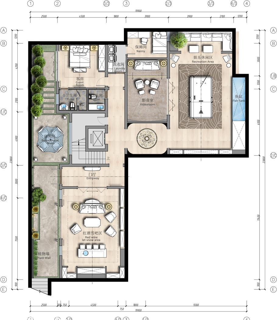 成都天府万达独栋别墅样板间 | 低调奢华欧式空间设计-24