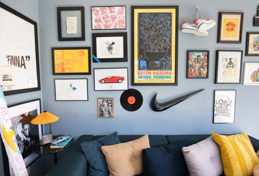 艺术家男友助力,打造黑白艺术画廊小屋-10