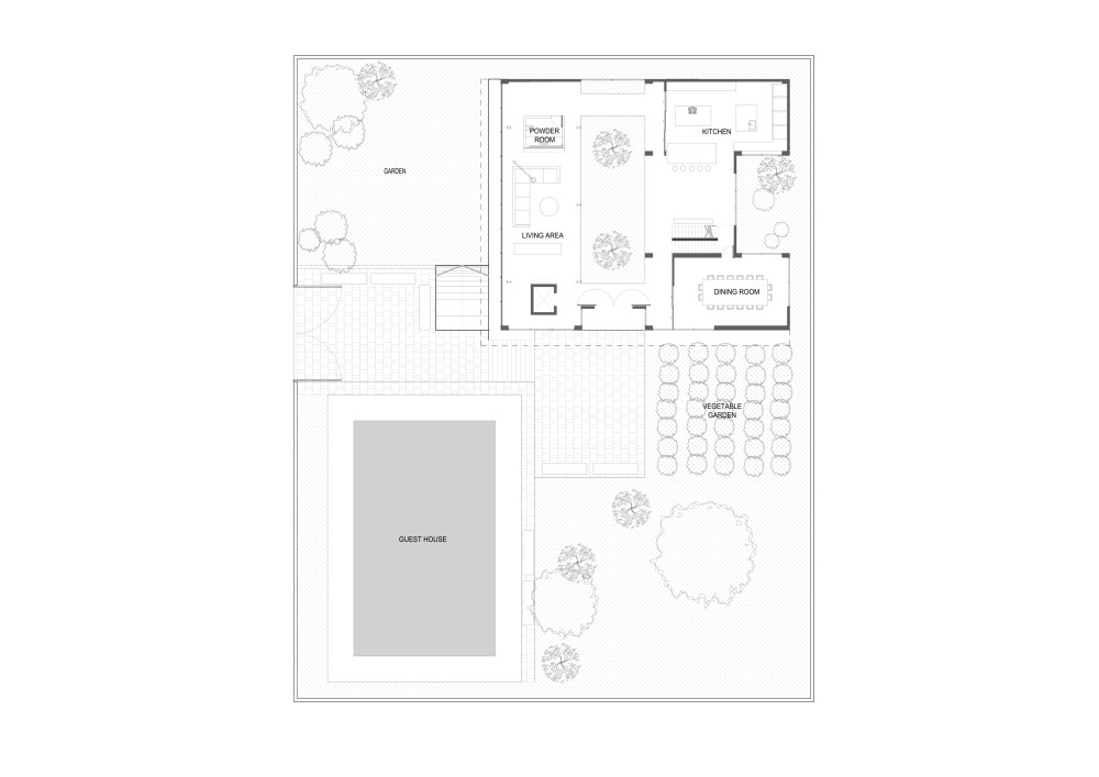 马尼拉特新房子 (2020) | 室内外融合的城市别墅-48