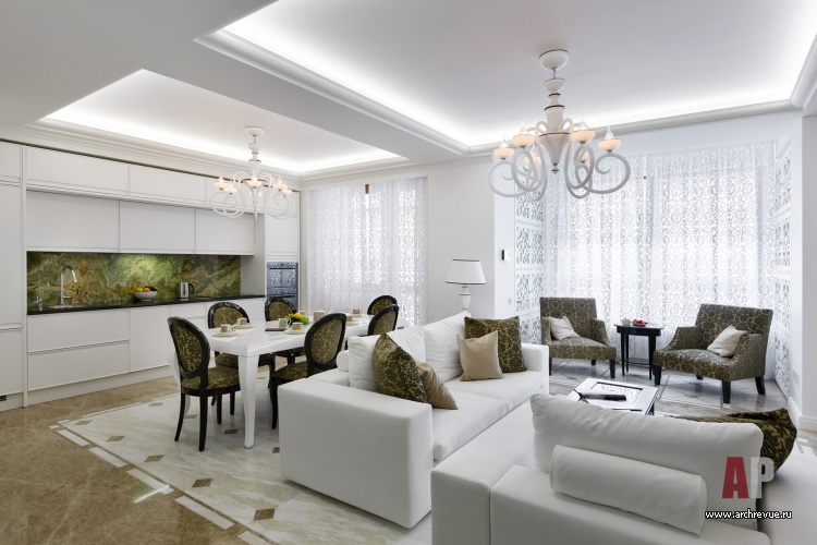 莫斯科中心家庭临时居住的新古典风白色公寓设计丨俄罗斯莫斯科丨库勒金娜·奥尔加,伊万诺娃·叶卡捷琳娜-13