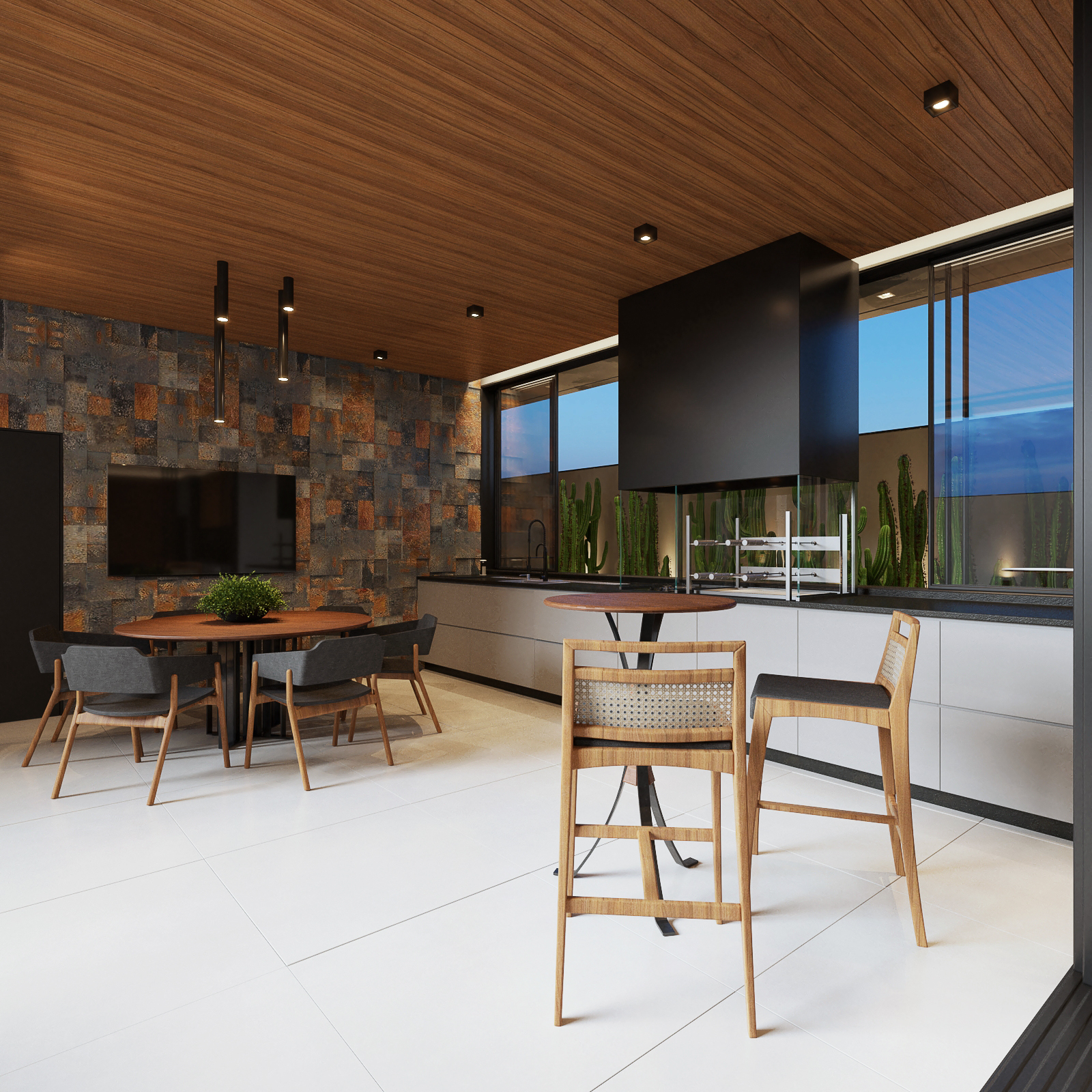 Espaço Gourmet com Hidro Elevada - URB ARQUITETURA-3