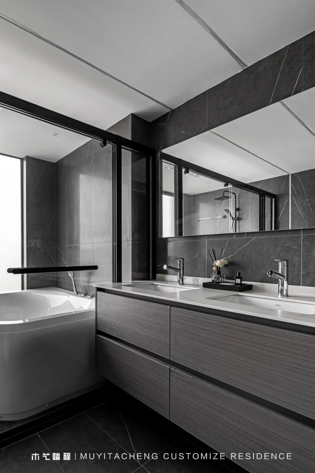 极简黑白,家的温度与高级定制丨中国重庆丨重庆木艺踏程全屋定制-49