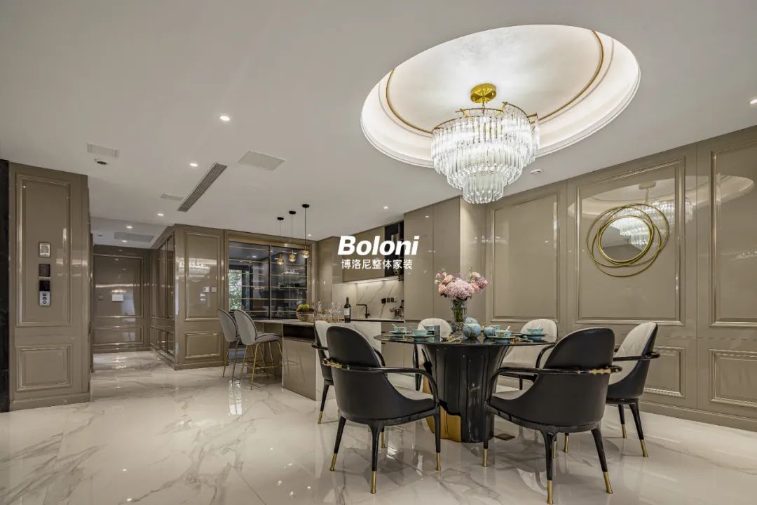 远洋天著 480㎡轻奢混搭风,打造和谐而多彩的家-26