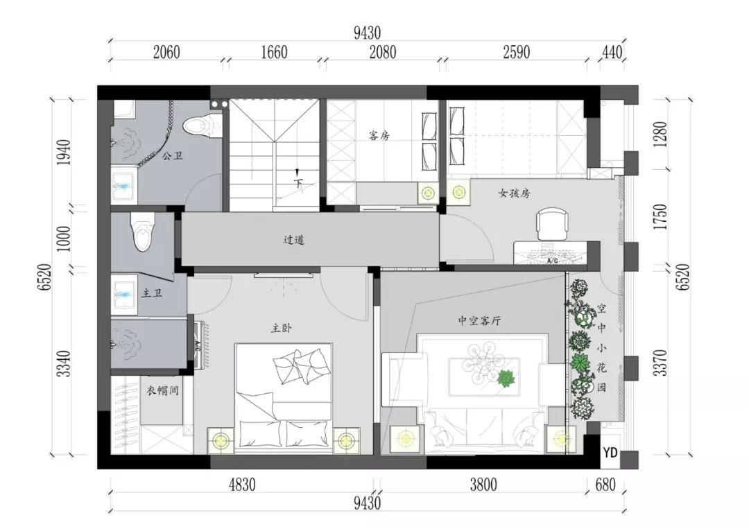 羽非设计 | 质雕时光——现代极简风格复式住宅-19