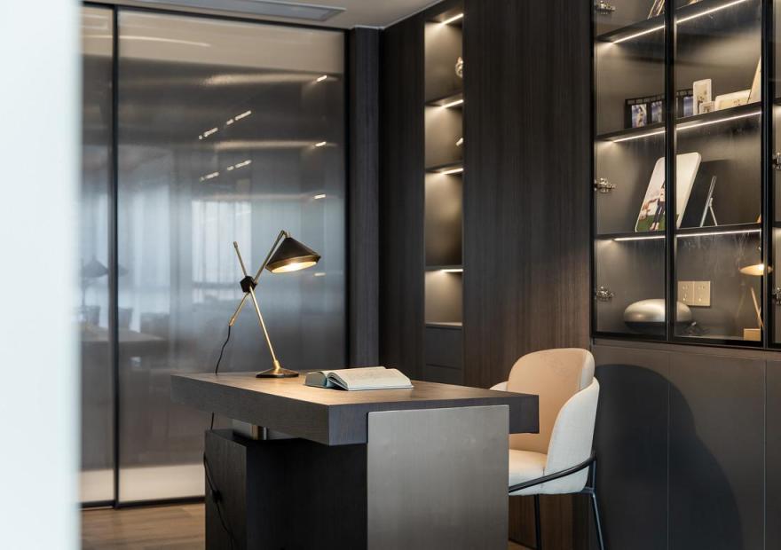 200㎡极简大平层设计丨常恩-36