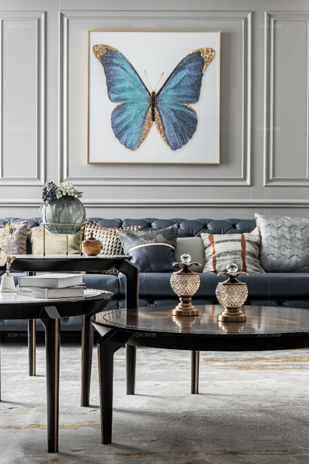 重庆独栋别墅美式轻奢风设计丨中国重庆丨重庆乔金斯-19