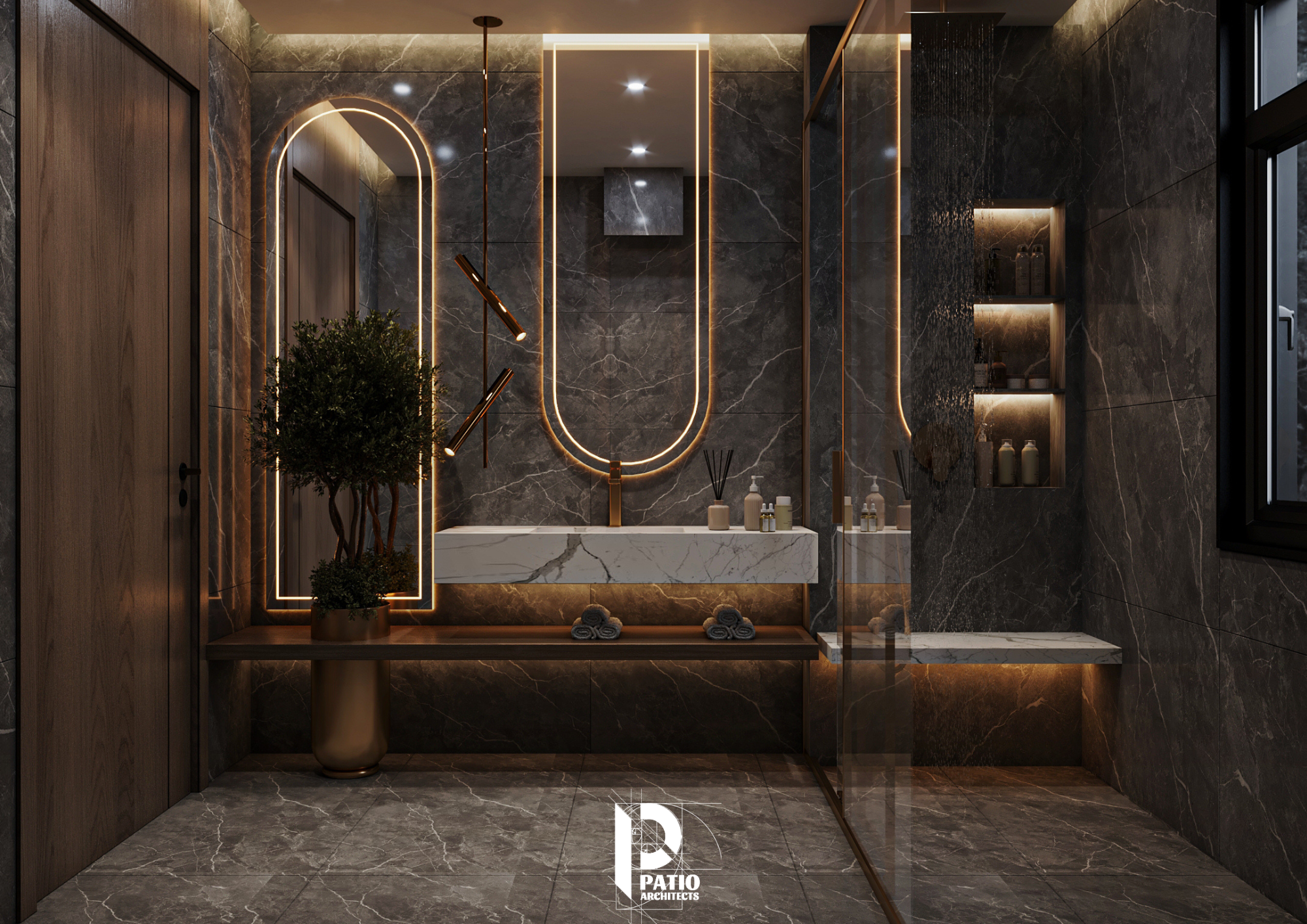 Two Bathrooms Interior Design Concept-5