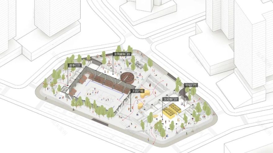 坂田街道室内体育馆建设工程丨中国深圳丨深圳市库博建筑设计事务所有限公司(立方设计)-38