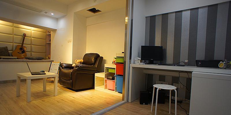 北欧简约风小户型设计 | 原木色与白色文化石的完美搭配-16